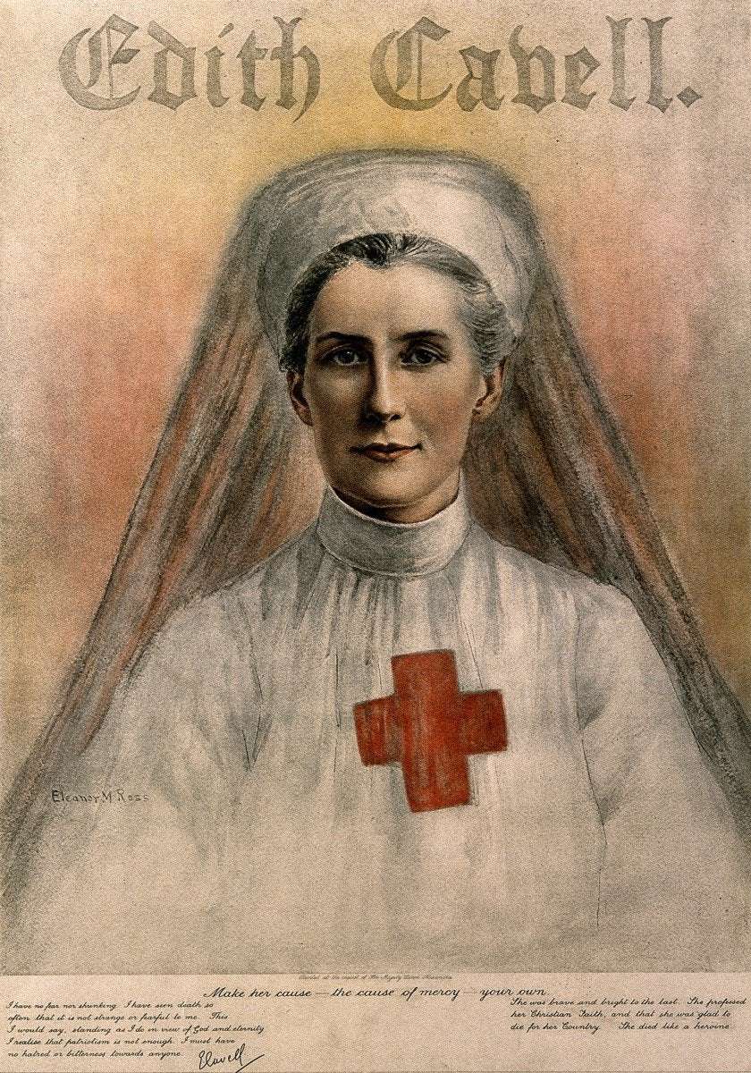 image for WWI Nurse Edith Cavell Executed, 100 Years Ago
