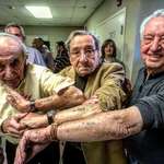 image for 3 Jewish men taken to Auschwitz the same day, tattooed ten numbers apart, reunited 73 years later.