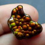 image for Fire Agate, found at Deer Creek Arizona USA