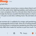image for Something to say about the Endgame female hero team-up scene complaints. Also, comic book fan pandering, of course.