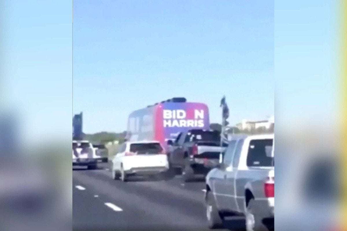 image for FBI investigating ‘Trump Train’ swarming of Biden bus on Texas interstate: report