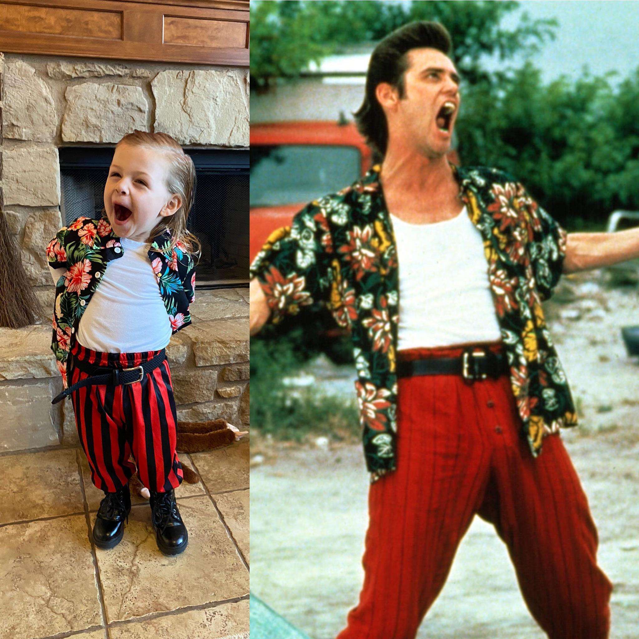 image showing Ace Ventura!!! My daughter really got into character this Halloween lol how’d we do??