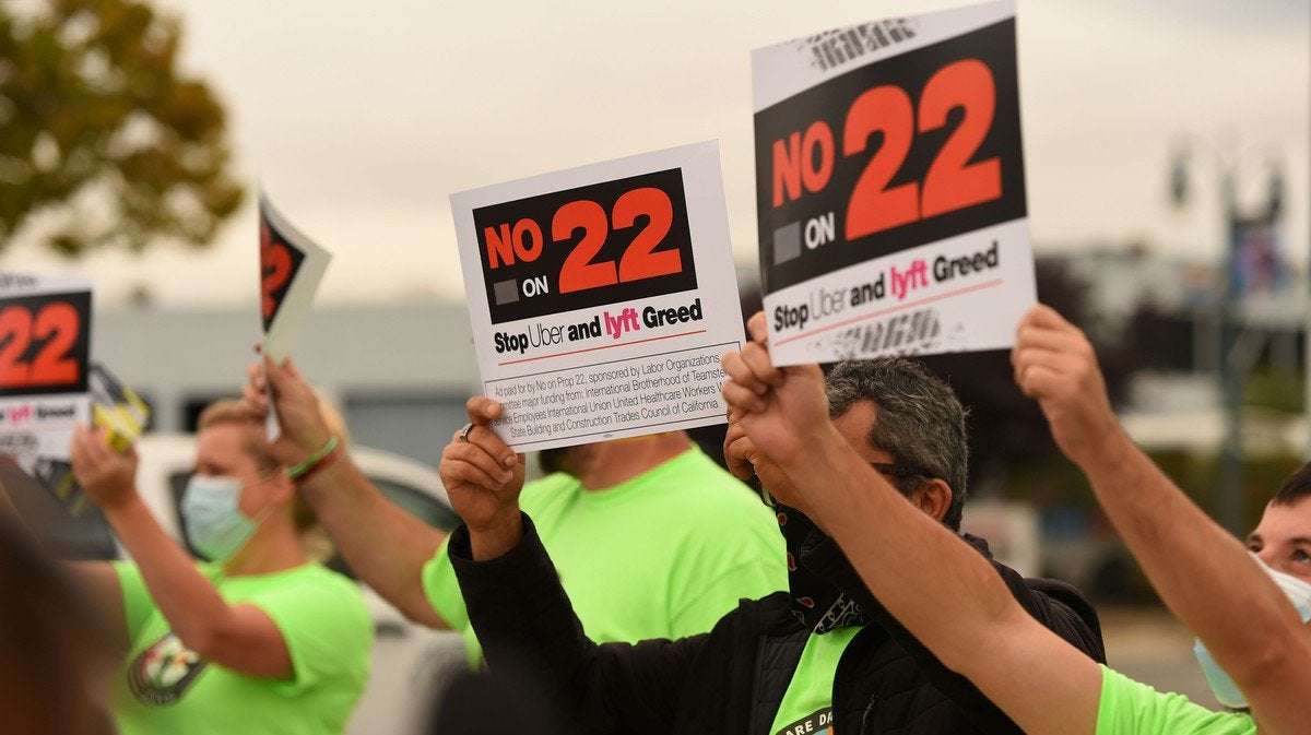 image for Proposition 22's Victory Shows How Uber and Lyft Break Democracy