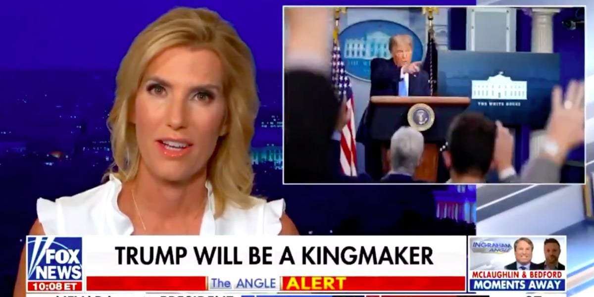 image for Fox News host Laura Ingraham advises Trump to accept defeat with 'grace and composure' in unusual messaging shift