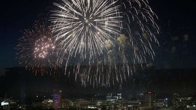image for Fireworks in London, Edinburgh as Biden win celebrated abroad