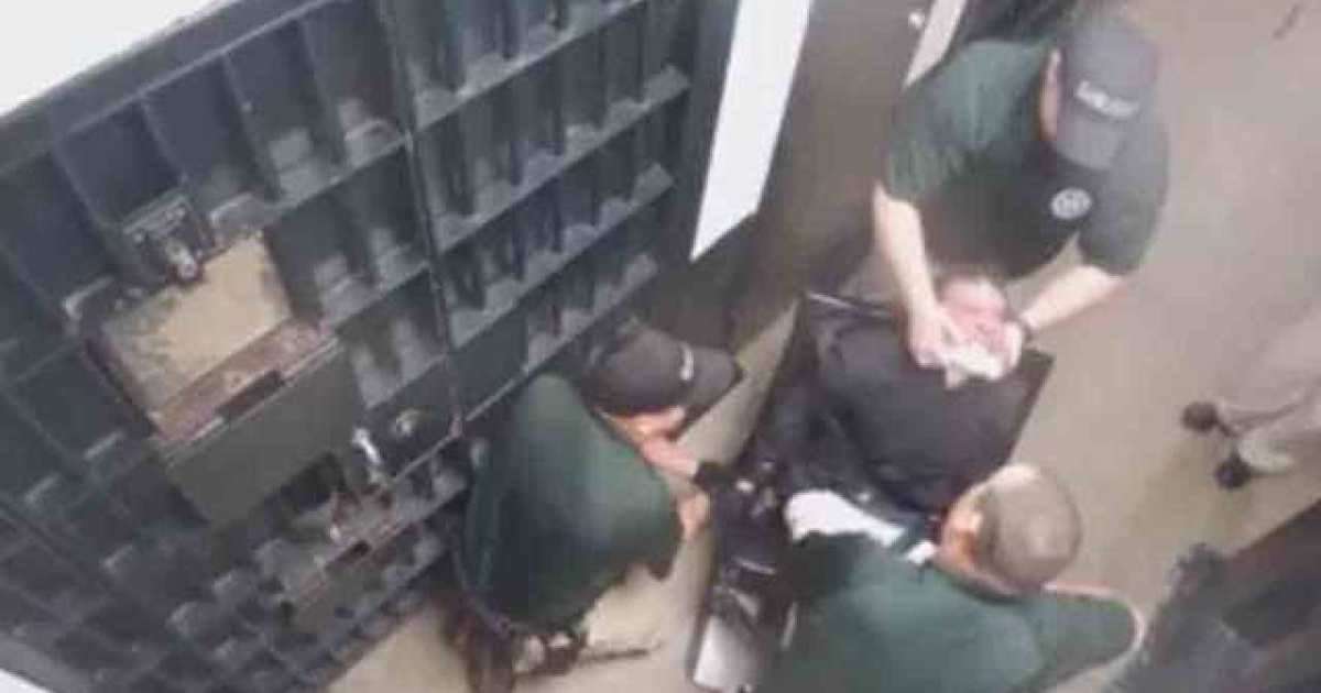 image for Jailer who 'tortured' inmate strapped to a restraint chair is sentenced to prison