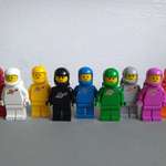 image for My collection of Lego classic spacemen in every official color