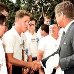 image for A young Bill Clinton meets President John F Kennedy in 1963
