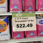 image for Cost of sugar in rural Alaska. The 10# bag of flour next to it is $32.