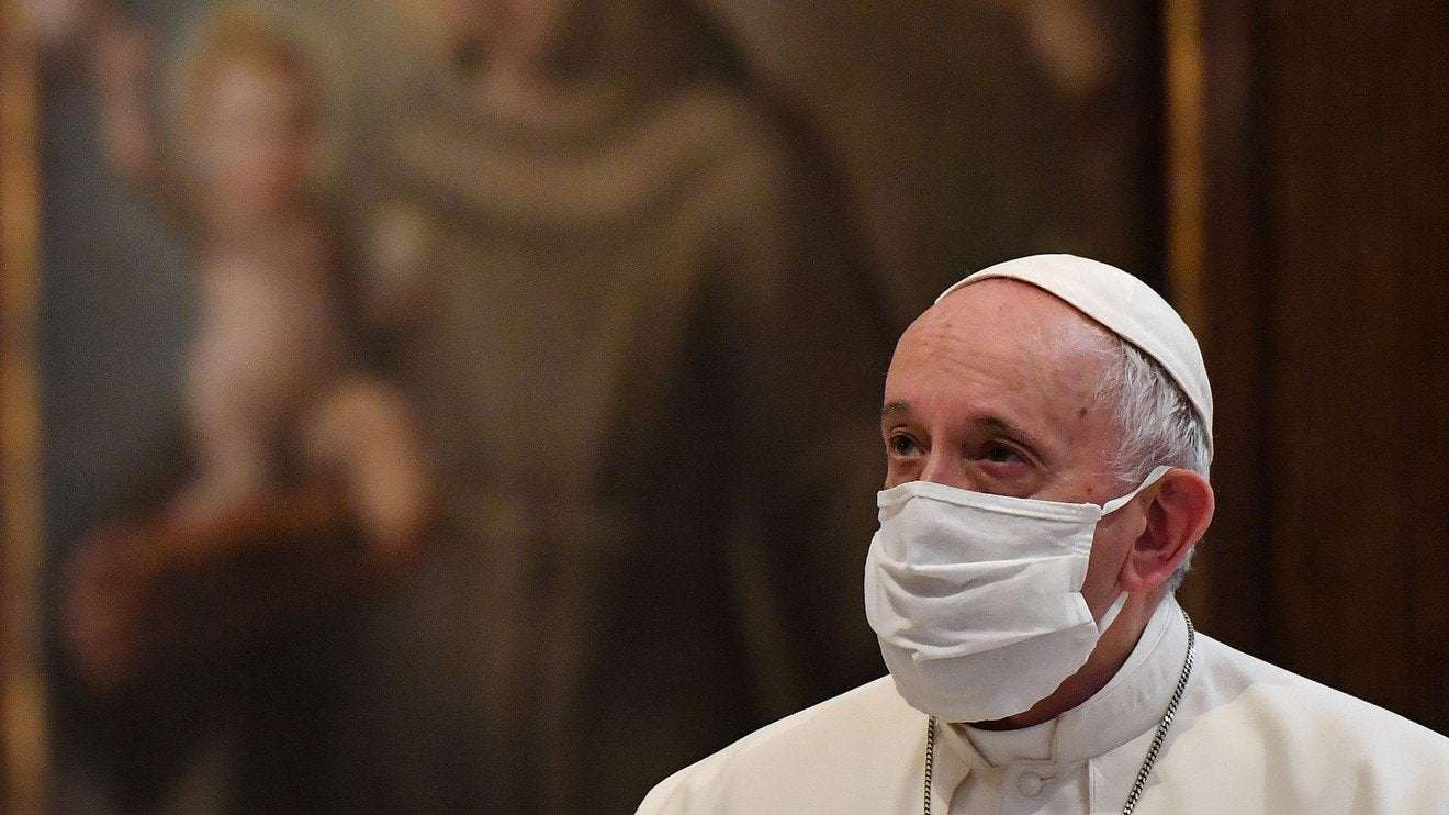 image for Pope Francis takes aim at anti-mask protestors: ‘They are incapable of moving outside of their own little world’