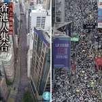 image for A protest of 1.03 Million People in a city with a population of 7 Million. That means every 1/7 of the people in Hong Kong are protesting for keeping their rights.