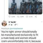 image for They're complaining about the wrong type of female armour