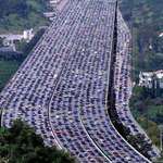 image for The China Highway 110 Traffic Jam lasted more than 10 days. Most cars moved at an estimated pace of 1 km per DAY