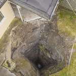 image for Sinkhole opened in Cornish backyard, leading 92m down into a medieval mineshaft