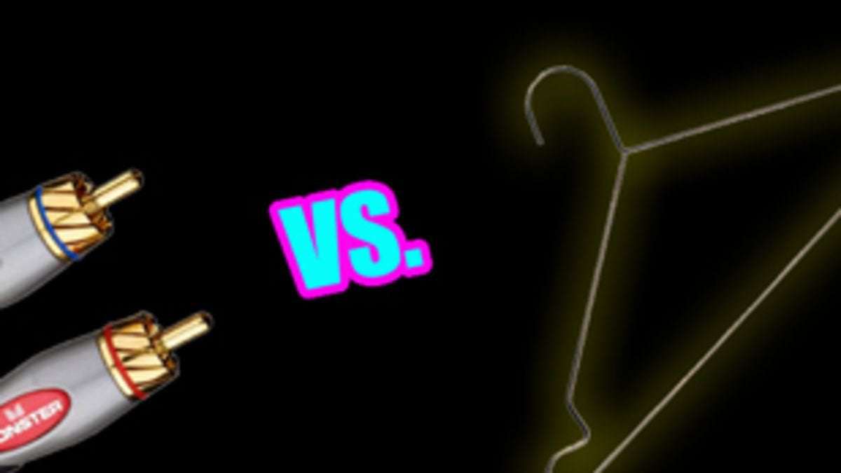 image for Audiophile Deathmatch: Monster Cables vs. a Coat Hanger