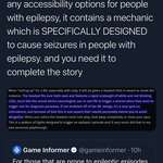 image for PSA: CDPR added a mechanic designed to cause Seizures. Dont play if you are at risk.