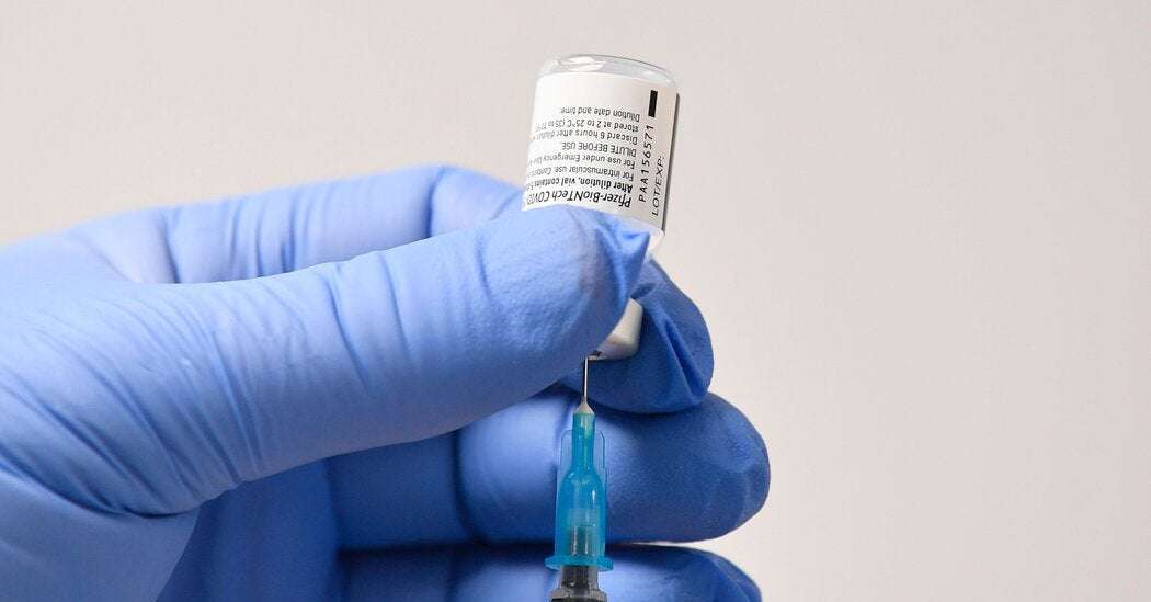 image for F.D.A. Clears Pfizer Vaccine, and Millions of Doses Will Be Shipped Right Away