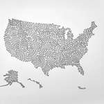 image for I drew USA in 3 lines and did my best to seperate states using gaps
