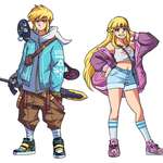 image for I drew casual Link and Zelda