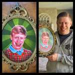 image for After I posted my painting of Bad Luck Brian, Mr. Bad Luck himself contacted me to purchase it.