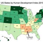 image for US States by Human Development Index