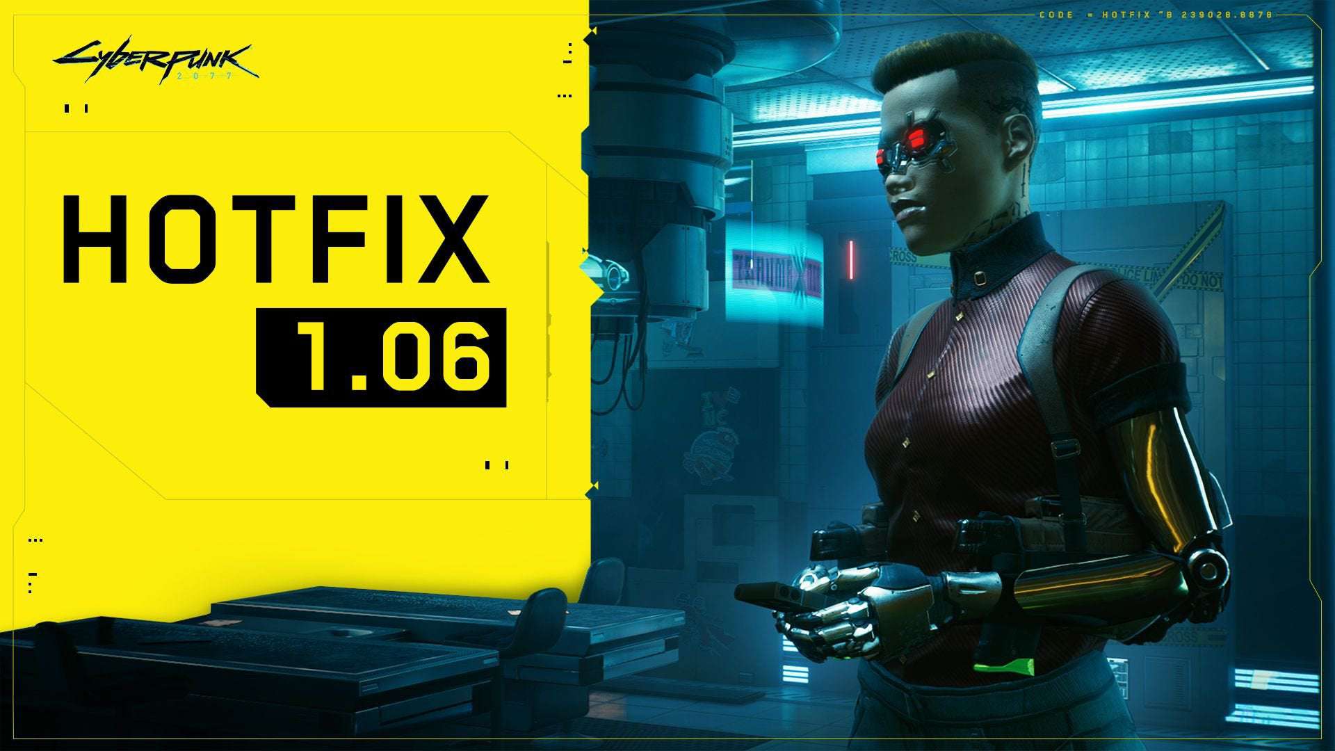 image for Hotfix 1.06 is now available for Cyberpunk 2077