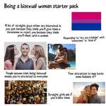 image for Being a bisexual woman starter pack