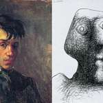 image for The first (1896) and last (1972) self-portrait of Pablo Picasso