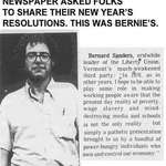 image for Me: "I think I'll lose a few pounds as a New Year's Resolution." Bernie Sanders: