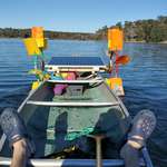 image for I built a solar-powered paddlewheel for my canoe.