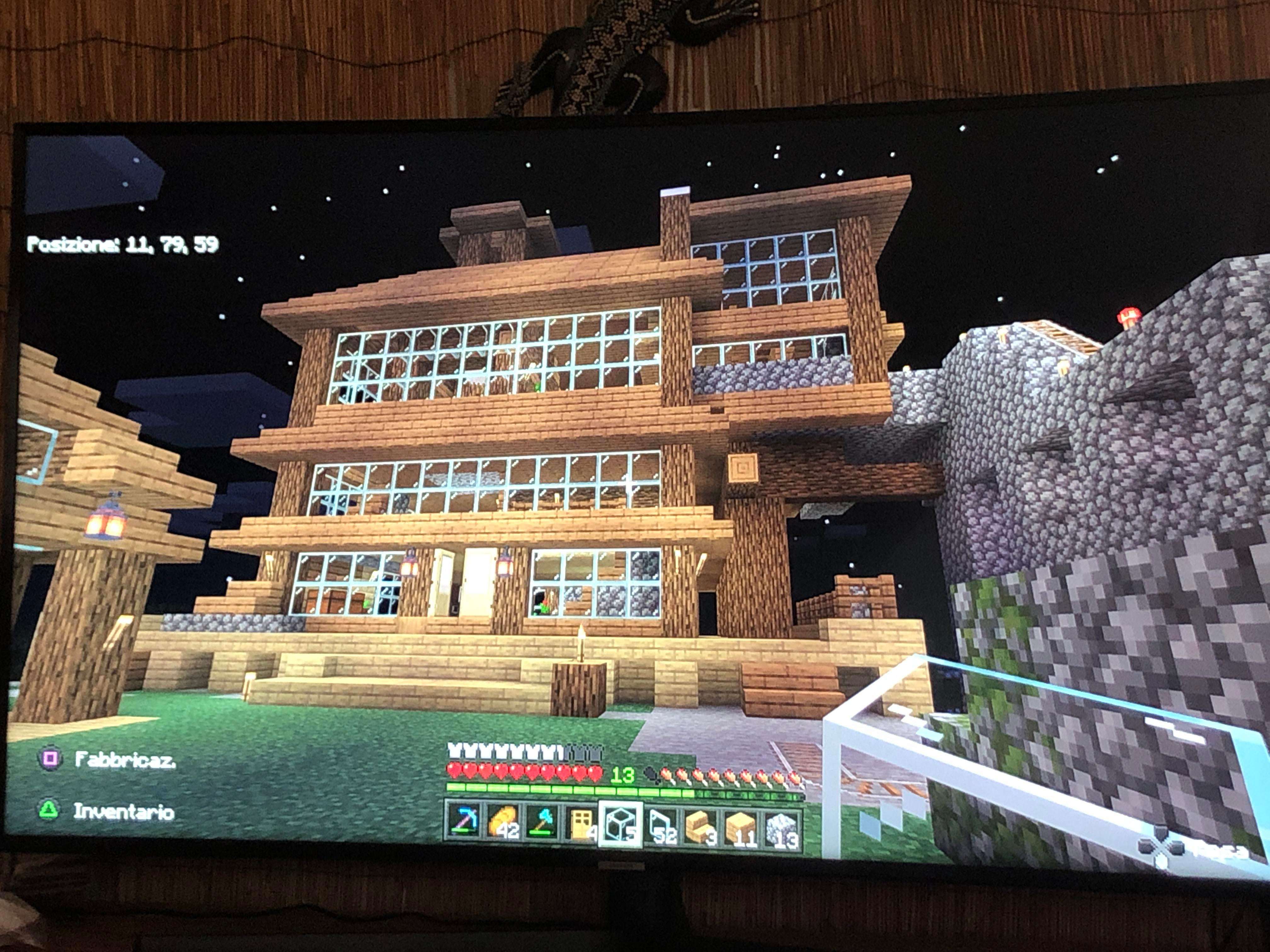 image showing I bought minecraft 5 days ago, that’s my first ever creation! Still in progress, what you think?