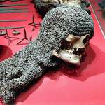 image for A skull still in chainmail from the Battle of Visby, 1361
