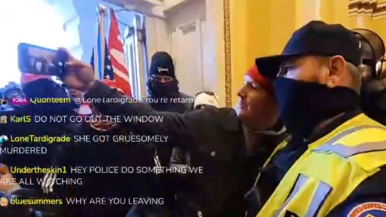 image for US Capitol protest: Police took selfie with rioters in DC chaos