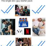 image for The single 30+ guy starter pack