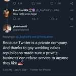 image for How dare a private company refuse service to whomever they please?