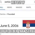 image for If you’re younger than Serbia shut up