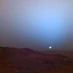 image for If you've ever wanted to see a sunset on another planet, here you go. This beautiful sunset was taken on the Martian surface by Curiosity on April 15th, 2015.