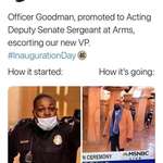 image for From Officer to Acting Deputy Senate Sergeant at Arms-congrats Officer Goodman for your prestigious promotion for your courageous act during the attack on the US Capitol Building.