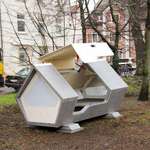 image for A German city has installed a number of pods for homeless people fitted with thermal insulation to sleep in