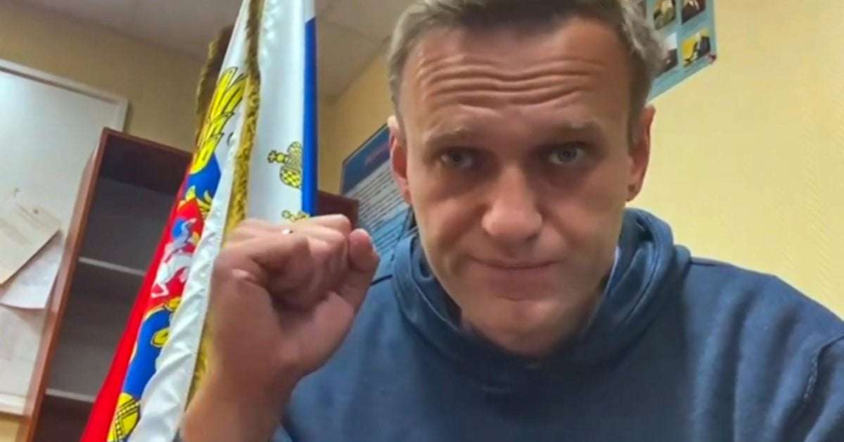 image for Navalny escalates battle with Putin as EU officials demand his release