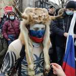 image for Cosplay at a Russian pro Navalny protest