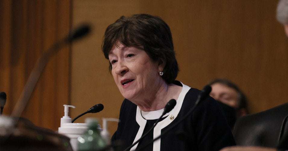 image for Susan Collins, Supporter of $1.5 Trillion in Tax Cuts for the Rich, Claims $1,400 Survival Checks Not 'Targeted' Enough