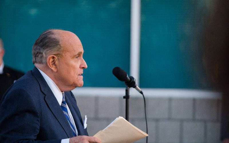 image for Rudy Giuliani Sued by Dominion Voting Systems Over False Election Claims