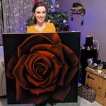 image for Oil painting of a rose I recently finished