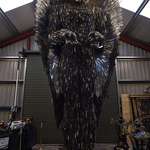 image for The 'Knife Angel' sculpture, which has been created with 100,000 knives collected by 41 police forces across the UK. Some of the knives are engraved with victims' names or messages from their families. It’s Britain's biggest monument against violence and aggression ever created.