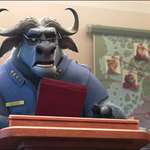 image for In Zootopia (2016), Chief Bogo wears eyeglasses to read documents. This is a reference to the fact that buffalo have poor eyesight. Confirmed by the directors in a Q&A.