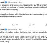 image for UK Trading app FreeTrade are being forced to disable buys again citing orders from their FX provider. This is it folks, this is manipulation.