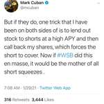 image for Why is no one talking about Mark Cubanâ€™s tweets? (Link to thread that explains more in comments) WE LIKE THE STOCK ðŸš€ðŸ’ŽðŸ™ŒðŸ�»