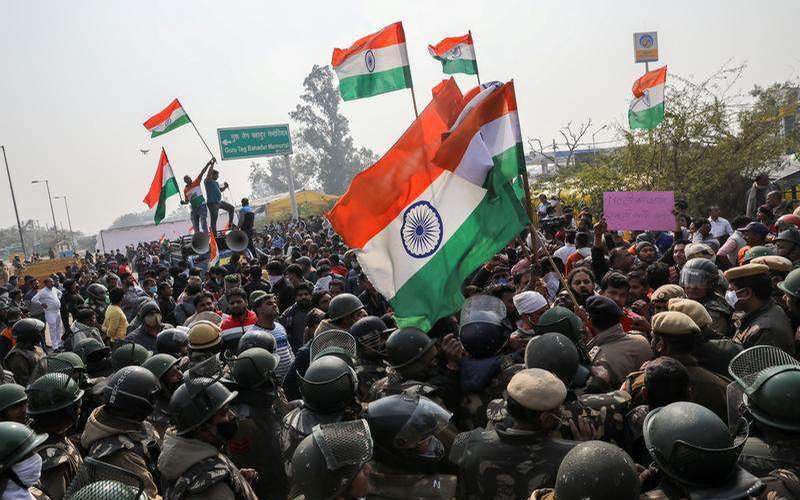 image for India cuts Internet near Delhi as hundreds of farmers begin hunger strike