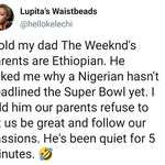 image for I'm glad my parents weren't strict in this regard but a lot of African parents are.